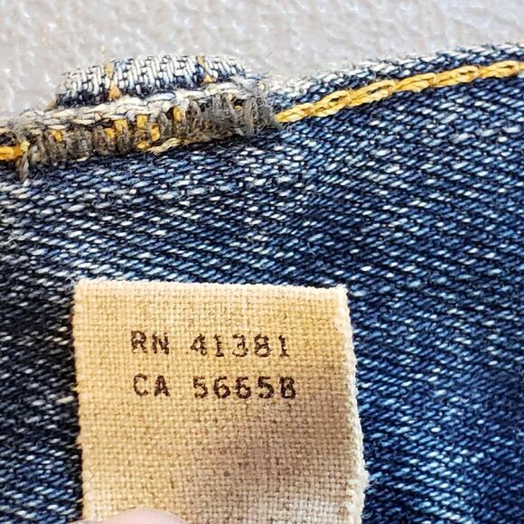RRL Ralph Lauren Double RL Vintage Distressed Straight Leg Jeans USA 30X31 - Picture 13 of 16